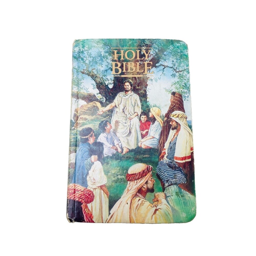 Vintage 1970 KJV Seaside Edition Children’s Bible Red Letter Th. Nelson Hardback